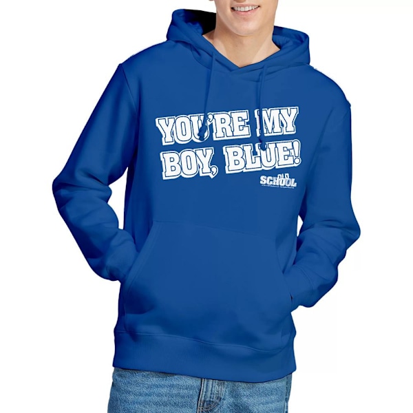 Old School Herr My Boy Blå Hoodie XL Kungsblå Royal Blue XL