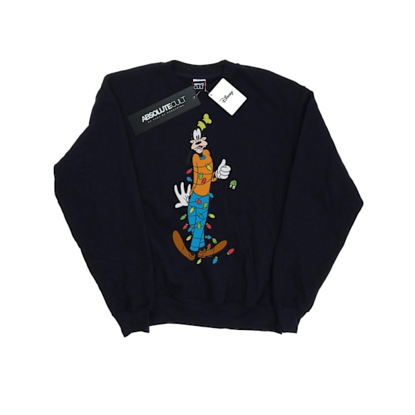 Disney Goofy Julbelysning Sweatshirt för pojkar 9-11 år Marinblå B Navy Blue 9-11 Years
