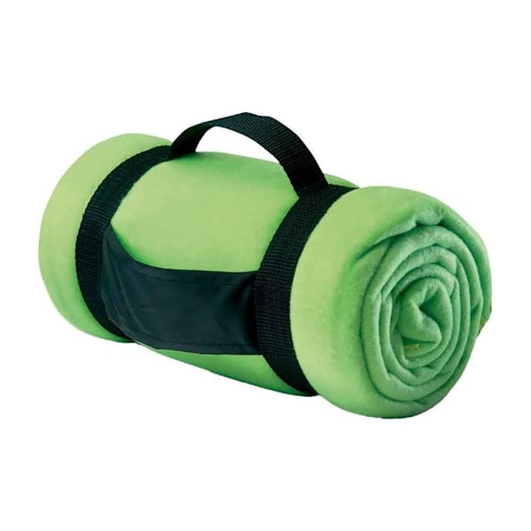 SOLS Stavenger Fleece Pläd Filt One Size Äppelgrön Apple Green One Size