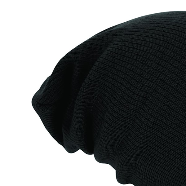 Beechfield Unisex Slouch Vintermössa En Storlek Svart Black One Size
