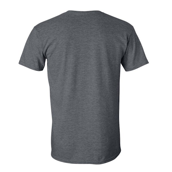 Gildan Herr Kortärmad Soft-Style T-Shirt 4XL Mörkgråmelerad Dark Heather 4XL