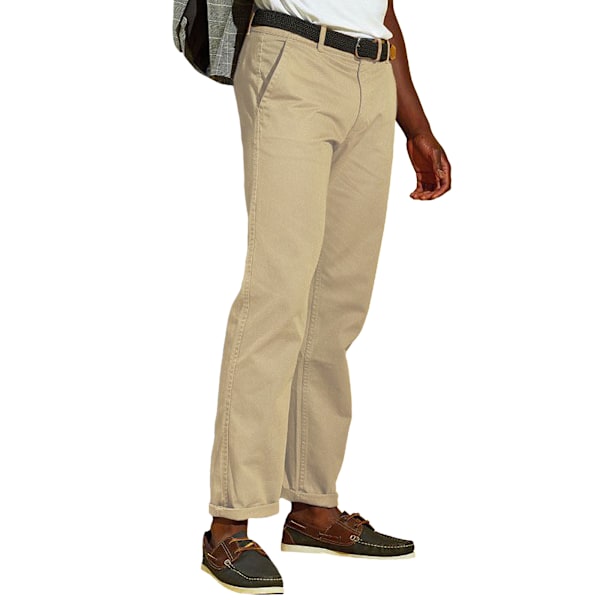 Asquith & Fox Klassiska Casual Chinos/Byxor 4XLR Naturlig Natural 4XLR