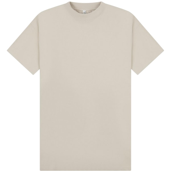 Casual Classics Unisex Vuxen Kammad Ringspunnen Bomull Förlängd Halsringning Stone M