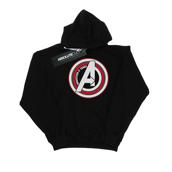 Marvel Mens Avengers Endgame Whatever It Takes Symbol Hoodie 4X Black 4XL