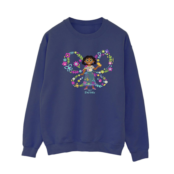 Disney Dam/Kvinnor Encanto Mirabel Butterfly Sweatshirt M Nav Navy Blue M