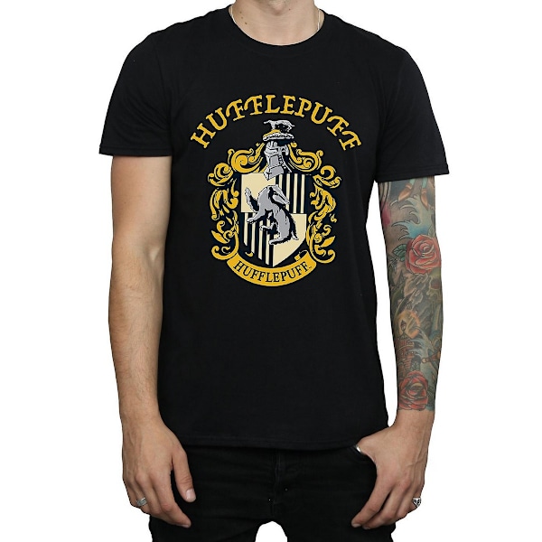 Harry Potter Herr Hufflepuff Bomull T-shirt XL Svart Black XL