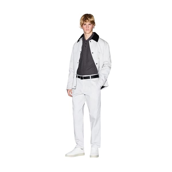 Armani Exchange Herrar Texturerad Regular Pikétröja M Grå Grey M