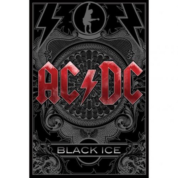 AC/DC Black Ice Poster One Size Svart/Röd Black/Red One Size