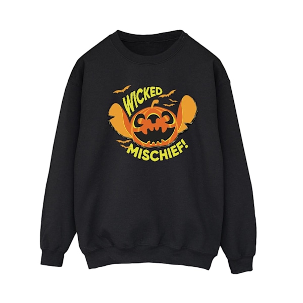 Disney Dam/Kvinnor Lilo Och Stitch Wicked Mischief Sweatshirt Black S