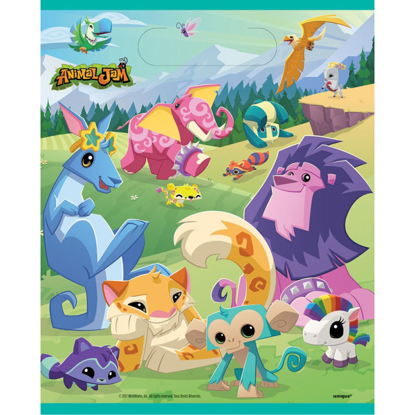 Animal Jam Cartoon Character Party Bags (Pack of 8) One Size Mu Multicoloured One Size