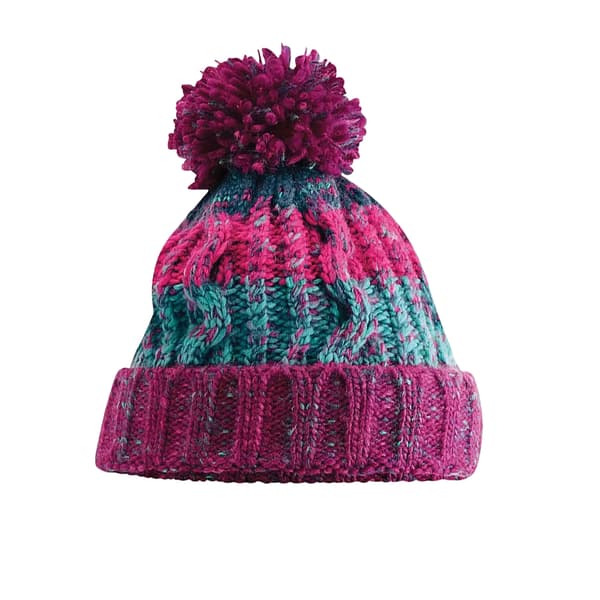 Beechfield Dam/Dam Corkscrew Pom Pom Mössa One Size Vint Winter Berries One Size