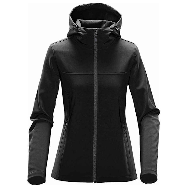 Stormtech Dam/Kvinnor Orbiter Hooded Soft Shell Jacka XL Bla Black/Dolphin XL