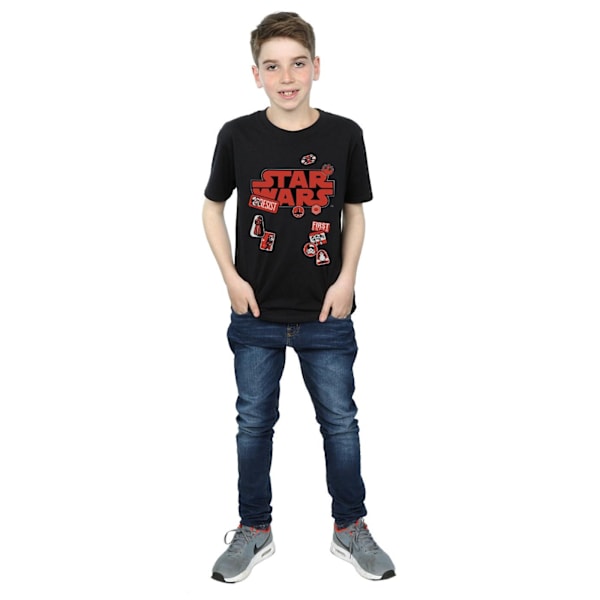 Star Wars Boys The Last Jedi Badges T-shirt 12-13 år Svart Black 12-13 Years