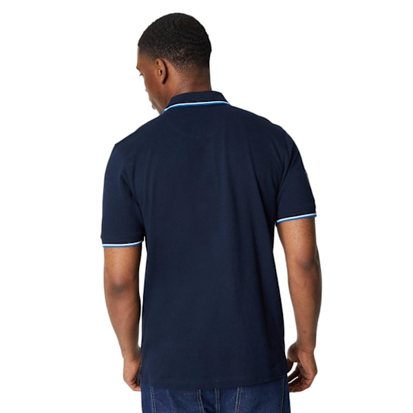 Maine Mens Tipped Badge Polo Shirt 3XL Marinblå Navy 3XL