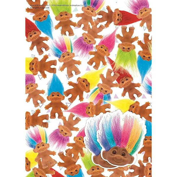 Trolls Classic Dolls Presentpapper En Storlek Flerfärgad Multicoloured One Size