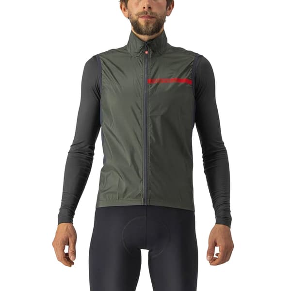 Castelli Herr Squadra Reflekterande Cykelväst S Khakigrön Khaki Green S
