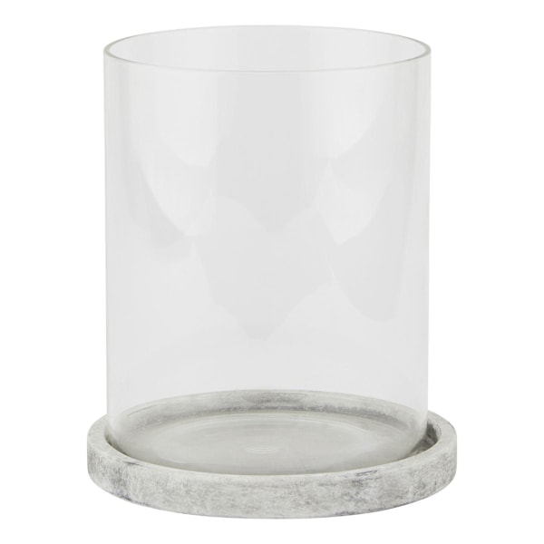 Hill Interiors Athena Orkanlykta 21cm x 18cm x 18cm Vit White 21cm x 18cm x 18cm