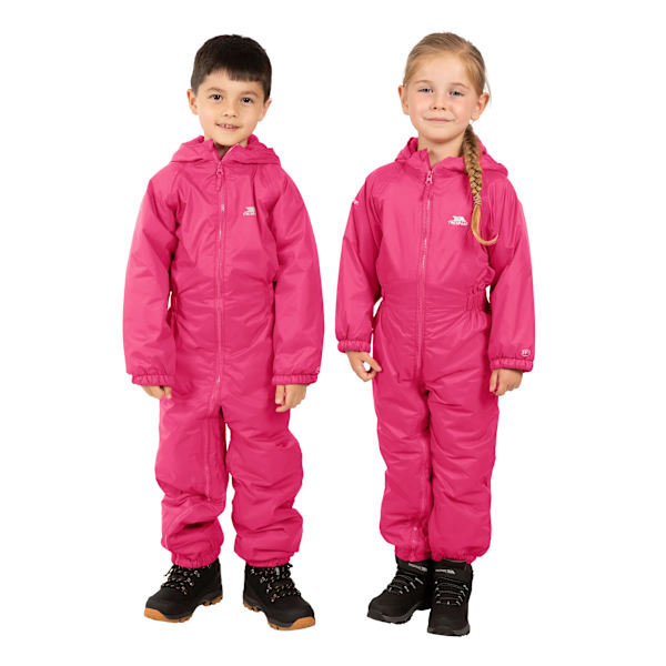 Trespass Kids Unisex Dripdrop Vadderad Vattentät Regnställ 2/3 År Gerbera 2/3 Years