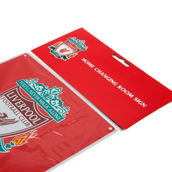 Liverpool FC officiella hemomklädningsrumsskylt One Size Röd Red One Size
