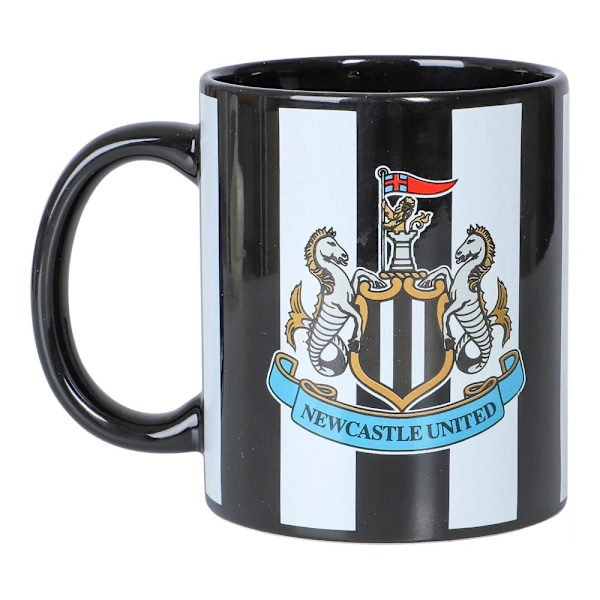 Newcastle United FC Stripe Keramikmugg En Storlek Svart/Vit/Guld Black/White/Gold One Size