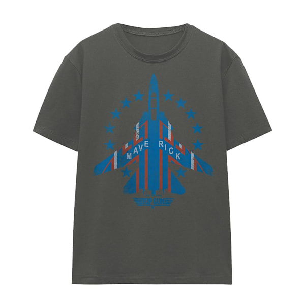 Top Gun Unisex Vuxen Maverick T-Shirt XL Kolgrå Charcoal XL