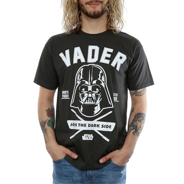 Star Wars Darth Vader Collegiate T-shirt L Light Graphite för män Light Graphite L