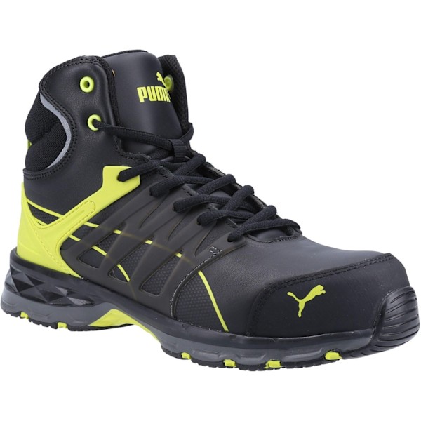 Puma Safety Velocity 2.0 Mid Läder Säkerhetskängor 8 UK Gul Yellow/Black 8 UK