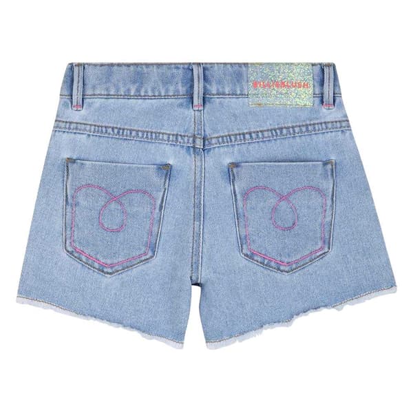 Billieblush Flickor Utsmyckade Shorts med Rå Kant 8 År Blå Blue 8 Years