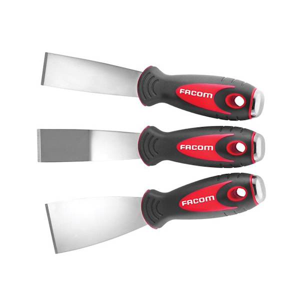 Facom Rostfria Skrapor Set Om 3 En Storlek Flerfärgad Multi Colour One Size