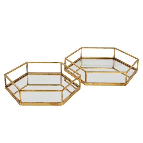 Hill Interiors Hexagon Brickset (2-pack) 9cm x 43cm x 50cm G Gold 9cm x 43cm x 50cm