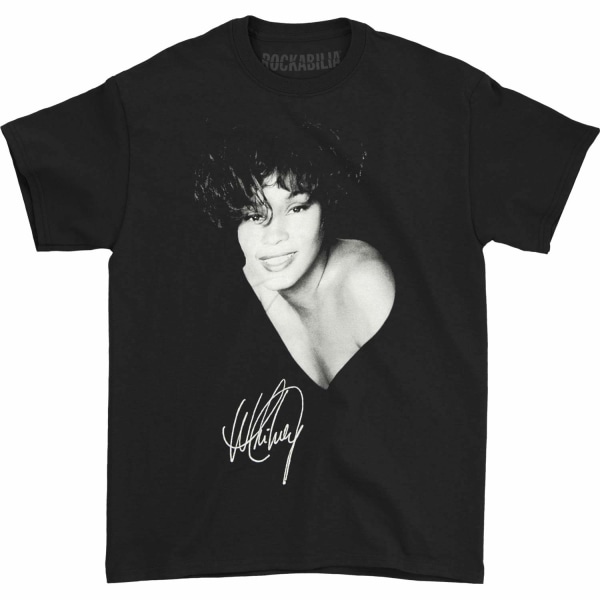 Whitney Houston Unisex Vuxen Foto T-Shirt XL Svart Black XL