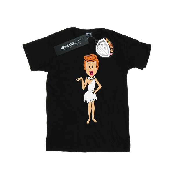 The Flintstones Dam/Damer Wilma Flintstone Klassisk Pose Bomullspojkvän T-shirt Black S