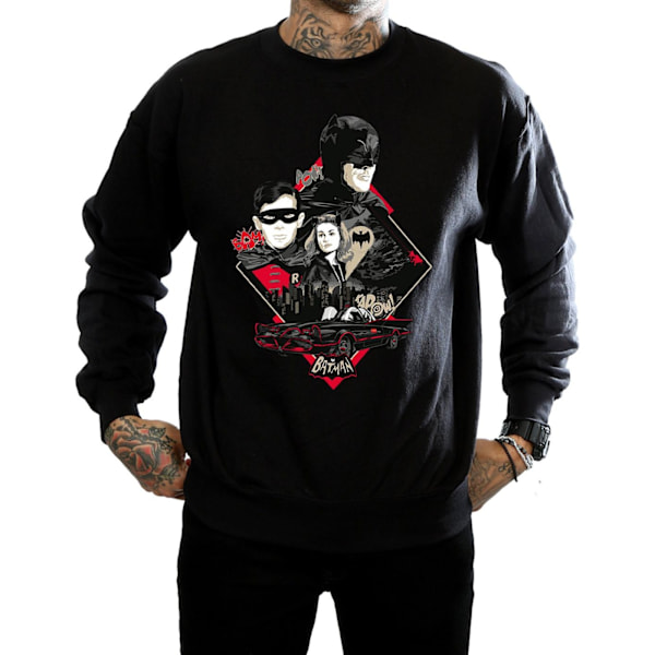 DC Comics Herr Batman TV-serie Karaktär Skyline Sweatshirt XX Black XXL