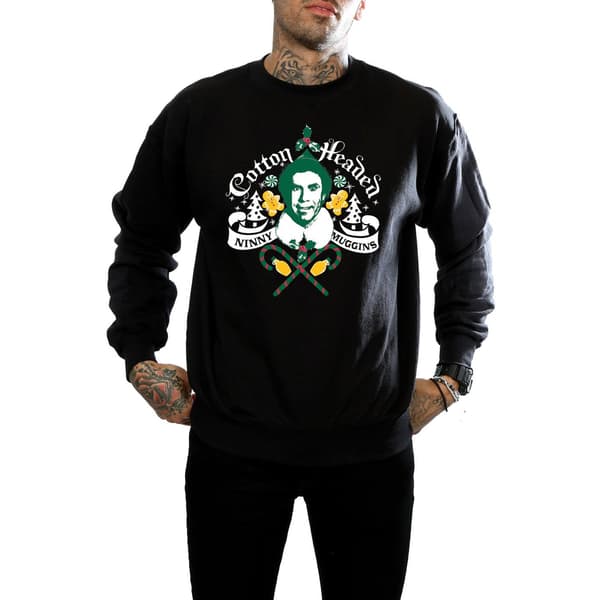 Elf Herr Headed Ninny Muggins Sweatshirt M Svart Black M