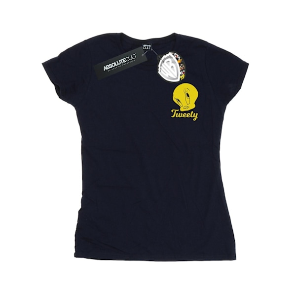 Looney Tunes Dam/Damer Tweety Pie Head Bomull T-shirt XXL N Navy Blue XXL