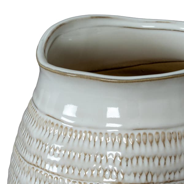 Hill Interiors Tava Hewn Bred Vas En Storlek Vit White One Size