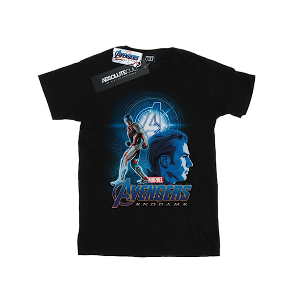 Marvel Mens Avengers Endgame Captain America Team Suit T-Shirt Black S