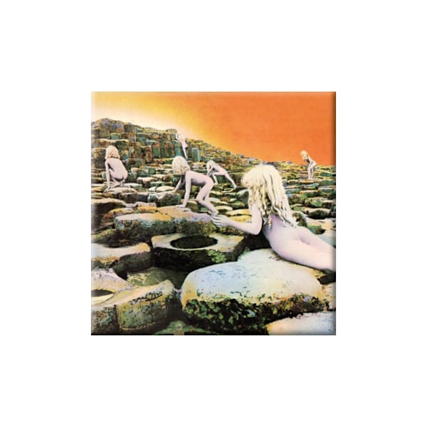 Led Zeppelin Houses Of The Holy Kylskåpsmagnet En Storlek Orange Orange One Size