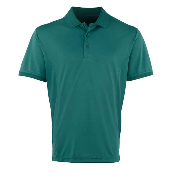 Premier Mens Coolchecker Pique Polo Shirt 4XL Flaskegrön Bottle Green 4XL