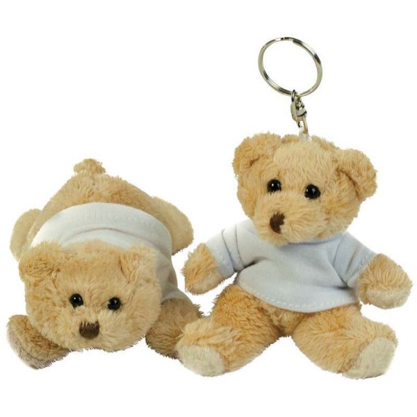 Mumbles Binx Teddy Bear kylskåpsmagnet / nyckelring XS nyckelring (L Key Ring (Light Brown) XS