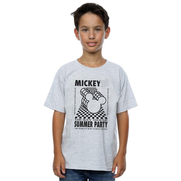 Disney Boys Mickey Mouse Summer Party T-shirt 5-6 år Sport Sports Grey 5-6 Years