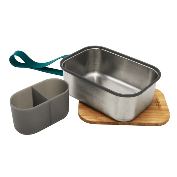Black + Blum Rostfritt Stål Stor 1.25L Matlåda One Size Turkos Turquoise One Size
