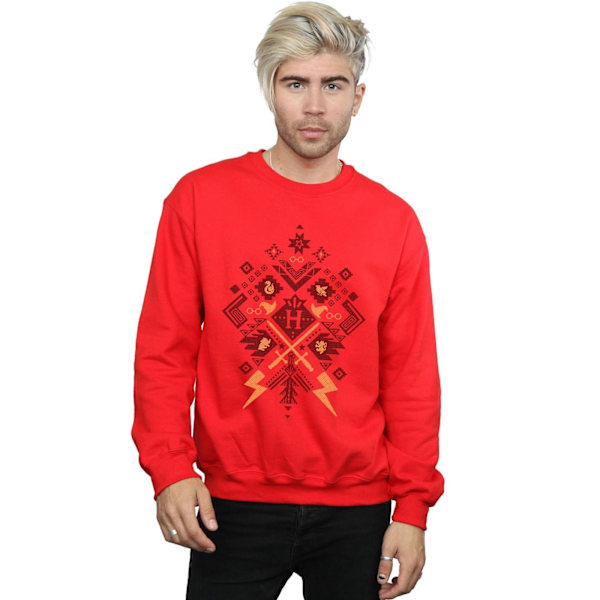 Harry Potter Jul Fair Isle Sweatshirt M Röd Red M