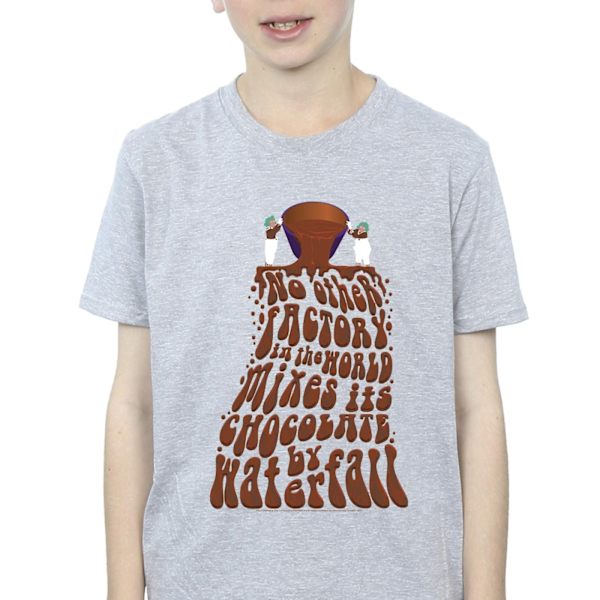 Willy Wonka Boys Chocolate Waterfall T-Shirt 3-4 år Sports G Sports Grey 3-4 Years