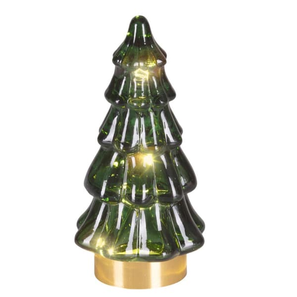 Kaemingk Julgran LED Juldekoration (2-pack) 13 Green 13cm x 6cm x 6cm