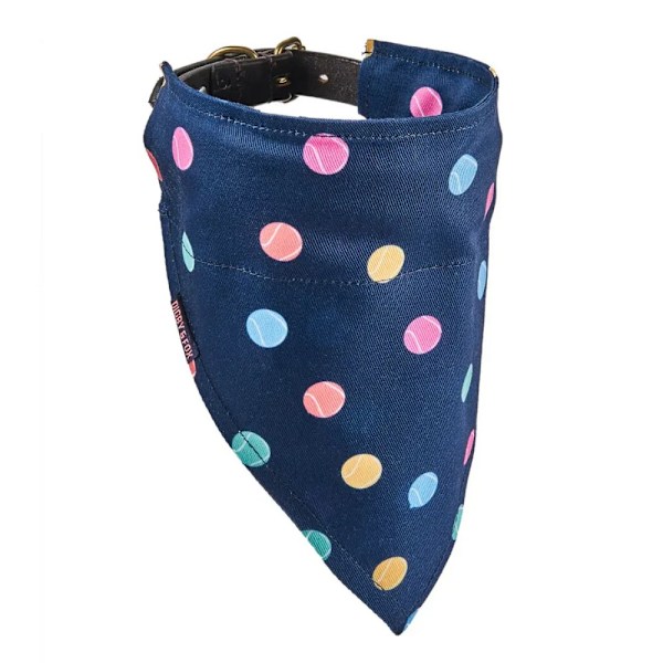 Digby & Fox Tennis Dog Bandana L Marinblå Navy Blue L