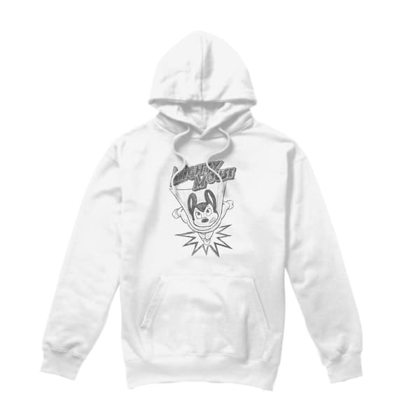 Mighty Mouse Herr Bursting Out Hoodie S Vit White S