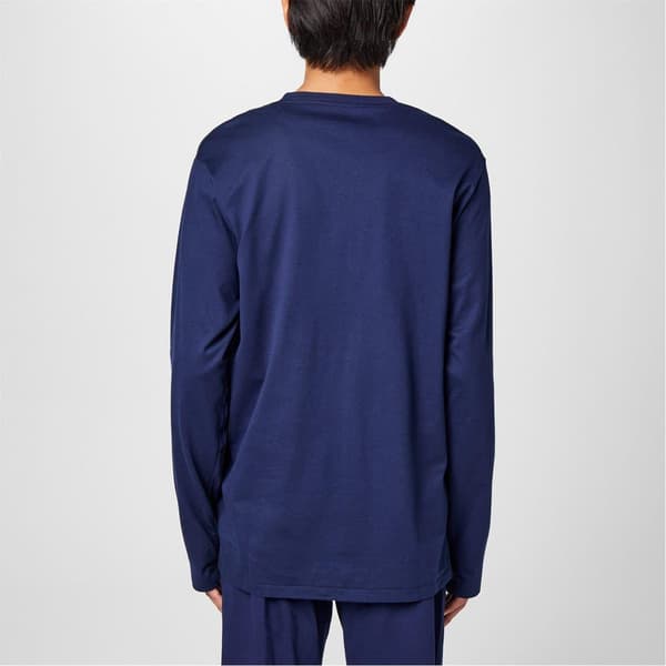 Ralph Lauren Herr Bomull Lounge Topp S Marinblå/Vit Navy/White S
