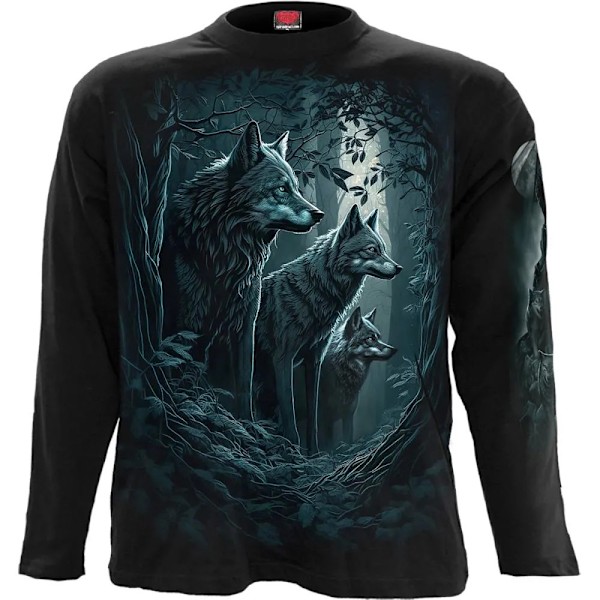 Spiral Direct Unisex Vuxen Forest Guardians Långärmad T-shirt Black M