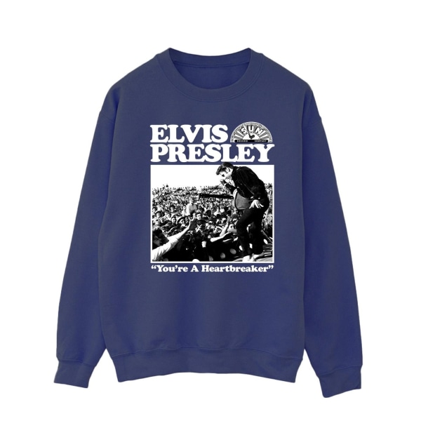 Elvis Mens A Heartbreaker Sweatshirt S Marinblå Navy Blue S